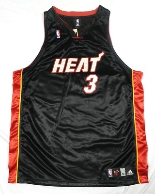 Miami Heat Dwyane Wade Adidas 2000 Throwback Jersey Size 52 - Image 1 of 4