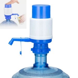 Hand Press 5 Gallon Pump Water Bottle Jug Manual Dispenser Drinking Tap Spigot - Picture 1 of 16