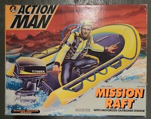 Action Man, Mission Raft With Motorized Outboard Motor (1993, Hasbro) new in box