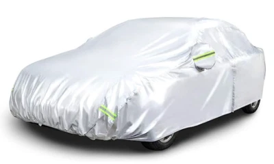 Telo copriauto, resistente alle intemperie, in tessuto Oxford 150D, fluorescente - Immagine 1 di 4