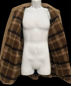 Levis Mens Shacket Brown Corduroy Fleece Lined Shirt Commute Chore Barn Work XXL - Picture 1 of 11