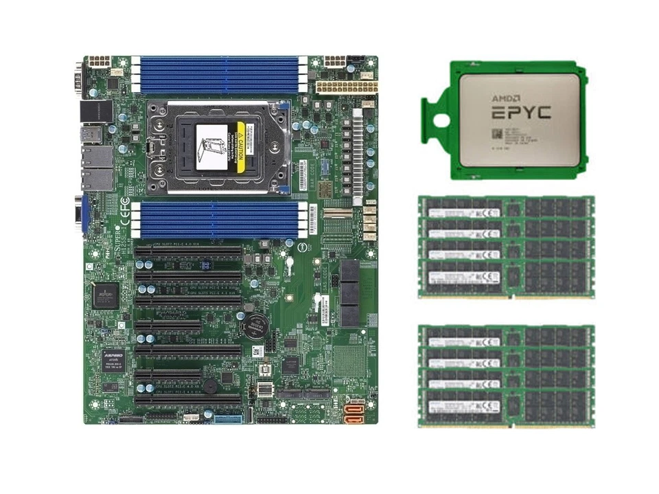 AMD EPYC 7282 CPU + Supermicro H12SSL-i + 2666V ECC REG RAM multiple choices - Image 1 of 1