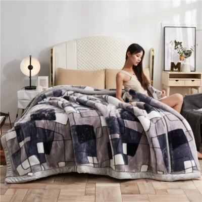 2kg-5kg Raschel Blanket Super Soft Double Layers Blankets Bed Cover Thickening - Image 1 of 4