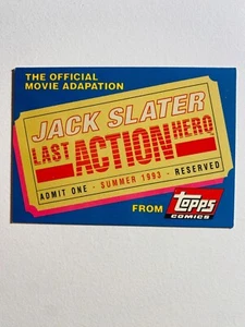 Tarjeta promocional Topps Comics Last Action Hero 1993 casi nueva-como nueva - Imagen 1 de 2