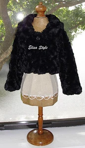 New "Koala Baby" Black Girl Shrug Jacket Coat Outwear Dress Up in size 9 Months - Picture 1 of 6