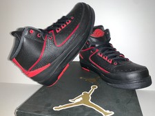 Air Jordan 2 Retro BG 834276001 Black Varsity Red Kids Sz. 5.5 Youth Basketball