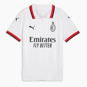 Puma AC Milan Away Soccer Jersey White Red 775018-02 Youth Size XL - Picture 1 of 4