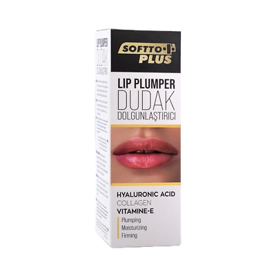SOFFTO PLUS Softto+Plus Lip Plumper - Hyaluronic ACID, Collegen Vitamin-E