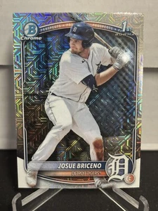 2025 Bowman Chrome Bowman 1st Josue Briceno Mojo Refractor #BCP13 Tigers - Bild 1 von 2