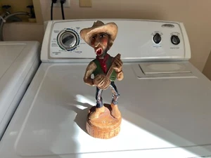vintage Pretty Boy chalkware statue LWH Lynn W Hendricks 1938 singing cowboy - Picture 1 of 18