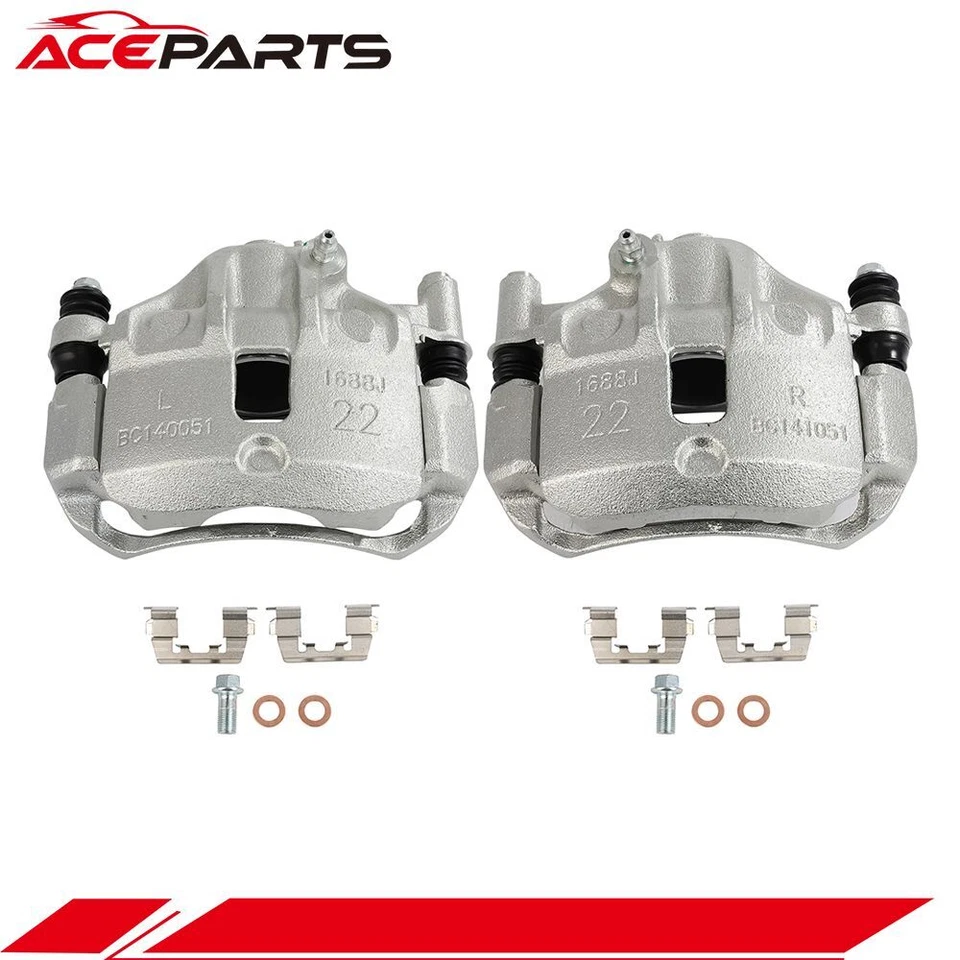 Par de pinzas de freno delanteras con soporte para Hyundai Scoupe 1993-1995 izquierda y derecha Foto 1 de 1