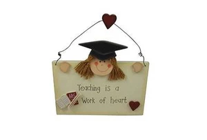 Teaching is a work of heart Plaque - Special Teacher gift idea - Wall hanging - Picture 1 of 1