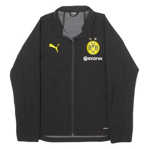 PUMA Borussia Dortmund Boys Shell Jacket Black 13-14Y - Picture 1 of 6