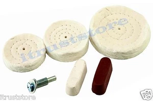 6 PIEZAS BUFFER PULIDO PULIDO BUFFER RUEDA DE PULIDO PARA TALADRO ELÉCTRICO VÁSTAGO DE 1/4" - Imagen 1 de 3