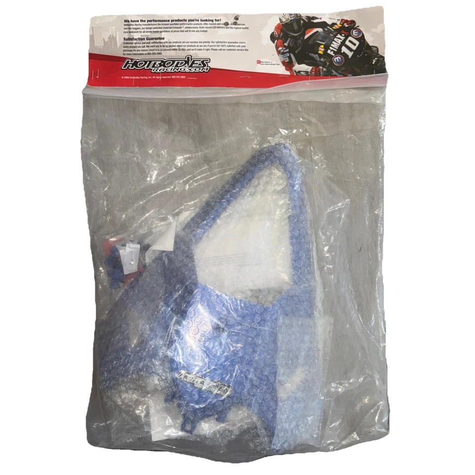 Yamaha YZF-R6 2008-2016 Hotbodies cola interior azul con señales LED Foto 1 de 2