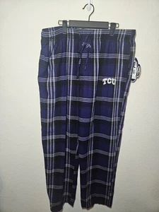 Pantalón de salón pijama de franela a cuadros ranas con cuernos NCAA TCU XL Concepts Sports para hombre - Imagen 1 de 12
