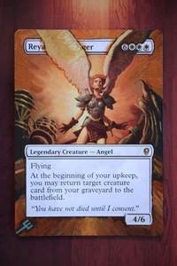 Reya Dawnbringer *Magic Altered Hand Painted Extended Borderless Art* MTG Erich - Picture 1 of 3