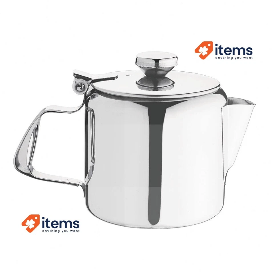 Olympia K677 Concorde Teiera Acciaio Inox 410ml 398ml, Argento, Confezione Di 1 - Immagine 1 di 4