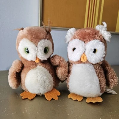 Búhos de peluche vintage Dakin & Russ años 80 Foto 1 de 4