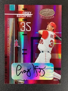 2005 Leaf Certified Materials Mirror Red Signatures /50 Casey Kotchman Auto - Bild 1 von 2