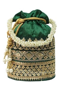 Nuevo Bolso de mano Potli étnico tradicional para mujeres - Imagen 1 de 4