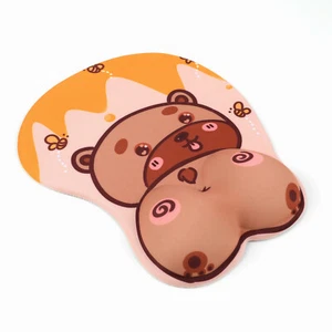 Ergonomic Mouse Pad with Gel Wrist Support 3D Funny Butt Anime Wrist Rest - 3352 - Picture 1 of 4