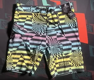 Volcom Big Boys Stone Stripe Mod-Tech Trunks Size 29 With Tags - Picture 1 of 7