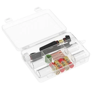 Kit de 22 piezas de antorcha de soldadura TIG lente de gas rechoncha #10 taza de vidrio para WP-17/18/26 - Imagen 1 de 7