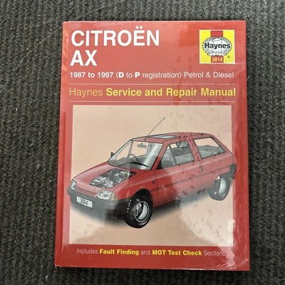 Haynes Workshop Manual Citroen AX Petrol And Diesel  - Image 1 of 2