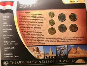 THE OFFICIAL COIN SETS OF THE WORLD BY THE FRANKLIN MINT "EGYPT" - Picture 1 of 2