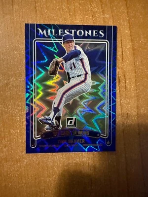 2025 Donruss Baseball - Tom Seaver - Blue Xplosion Milestones Insert #d 41/49 - Image 1 of 4