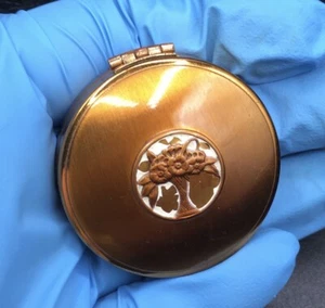 Vintage Art Deco Rouge Compact Cara Nome Langlois of New York Made USA - Picture 1 of 10