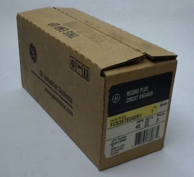 GENERAL ELECTRIC FCS36TE040R1, DISYUNTOR RECORD PLUS - 40A, 347/500V, FCS36 Foto 1 de 2
