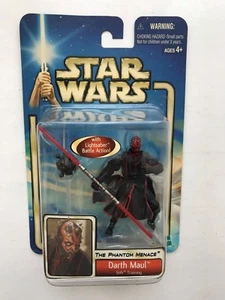 BOXED STAR WARS THE PHANTOM MENACE DARTH MAUL HASBRO ACTION FIGURE - Picture 1 of 2