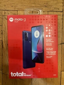 Total by Verizon Motorola Moto G Play (2023) 32GB Black - Prepaid Smartphone - Picture 1 of 4