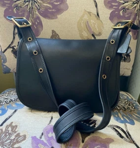 Bolso Bandolera Coach Vintage Patricia 9951 Cuero Negro - Imagen 1 de 16
