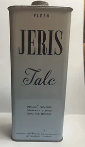 Rare Antique Winarick’s Jeris FLESH Talc Can, Powder Display Advertising Vintage - Picture 1 of 16