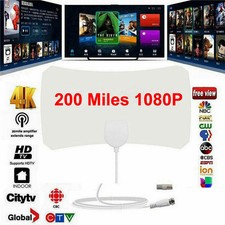 200 Mile 1080P HD Skylink 4K Antena Digital Indoor Amplified TV Antenna HDTV 