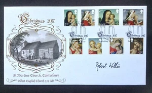 GB Buckingham 2017 Christmas Set on First Day Cover SIGNED by Dr Robert Willis - Picture 1 of 2