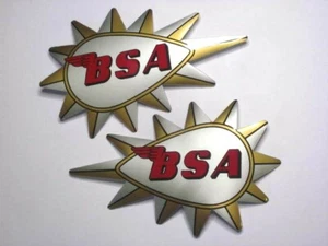 BSA Hornet gas tank decals die-cut 68-8102/3 A65H decal set UK Made - Imagen 1 de 2