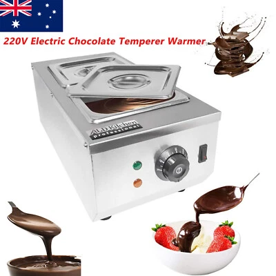Commercial Electric Chocolate Temperer Warmer 2 Melter Pot Machine with Lid - image 1 of 4