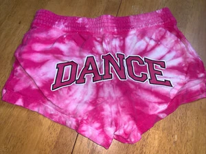 justice sz 10 Dance Pink Tie Dye shorts Guc - Picture 1 of 5