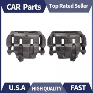 Front Left & Right Brake Calipers with Bracket Fits 1999-2003 Isuzu NPR-HD - Picture 1 of 4