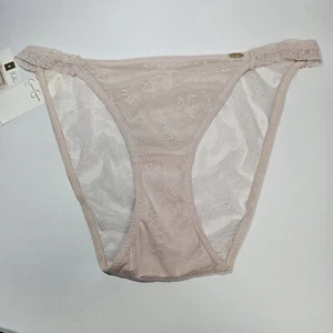 Jessica Simpson Ultra Flirty Sexy floral Sheer Ivory ColorBikini Cut Panty Med. - Picture 1 of 9