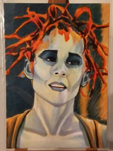 Original ACEO Sketchkarte von Sarah Silva - Farscape - Chiana - Gigi Edgley - #30 - Bild 1 von 3