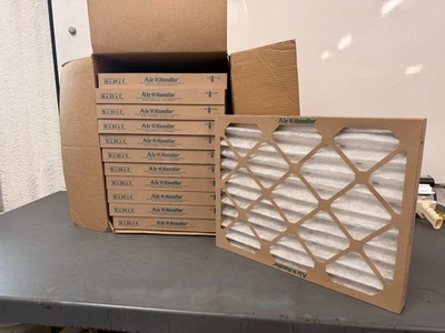 CASE OF 12 Air Handler 16" X 20" X 2" SC MERV 7 Pleat Kraft Air Filters 2W230 - Image 1 of 4