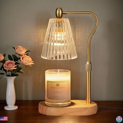 Candle Warmer Lamp with Timer & Dimmer, Adjustable Height for Home Decor - Image 1 of 4
