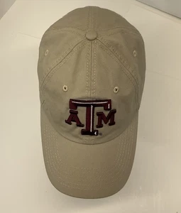 Texas A&M Tan Hat Cap Adjustable Hook And Loop - Picture 1 of 6