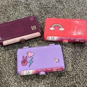 3 New CABOODLES Take-It-Totes Pink/Plum/Purple Plastic Cases - Picture 1 of 8