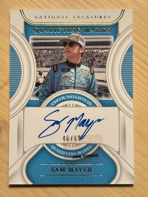 2022 Panini National Treasures Qualifying Marks 46/69 Sam Mayer #QM-SM Auto - Image 1 of 2